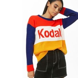 5/$100 Kodak Colour Block Knit Sweater